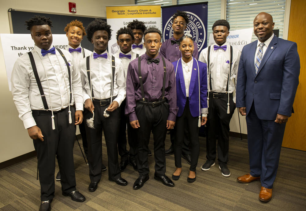 Chatham ETC LEAP Program graduates and student leaders with DJJ Commissioner Tyrone Oliver