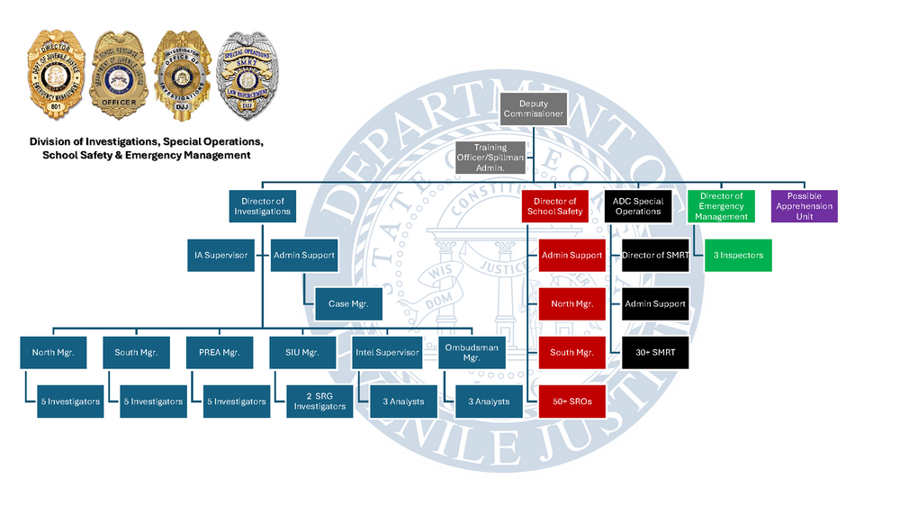 Investigations Organizational Chart
