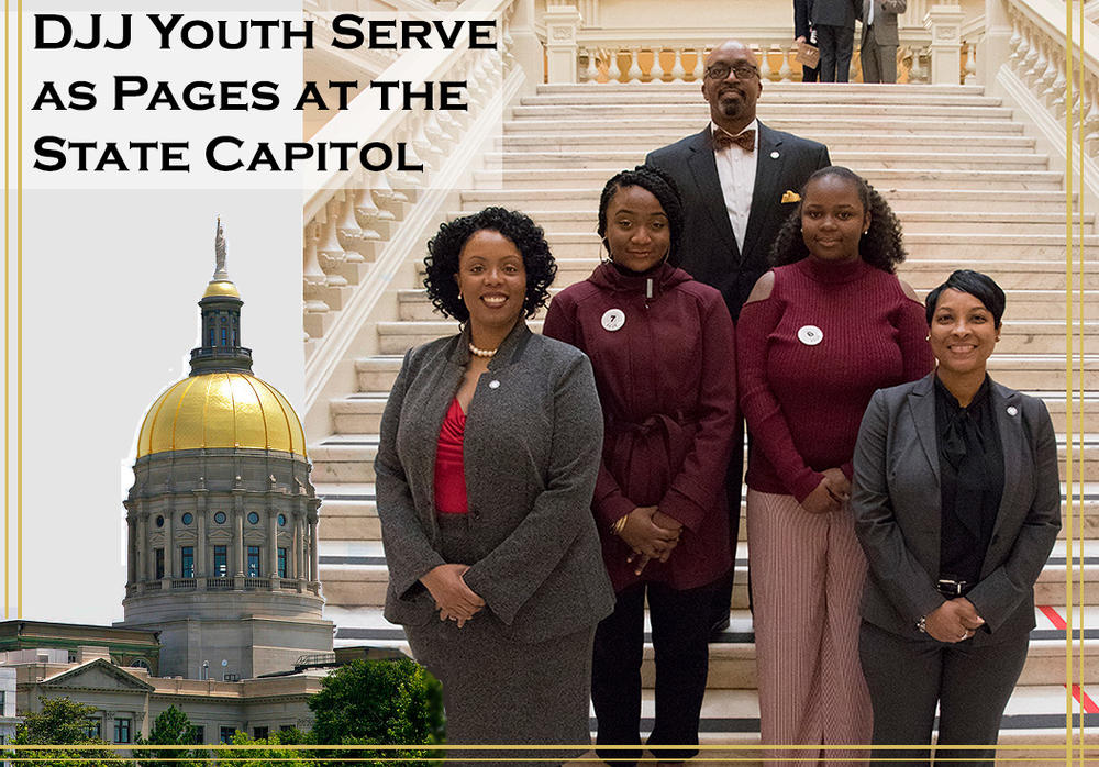DJJ Community Youths Serve as Pages in the Georgia House of Representatives