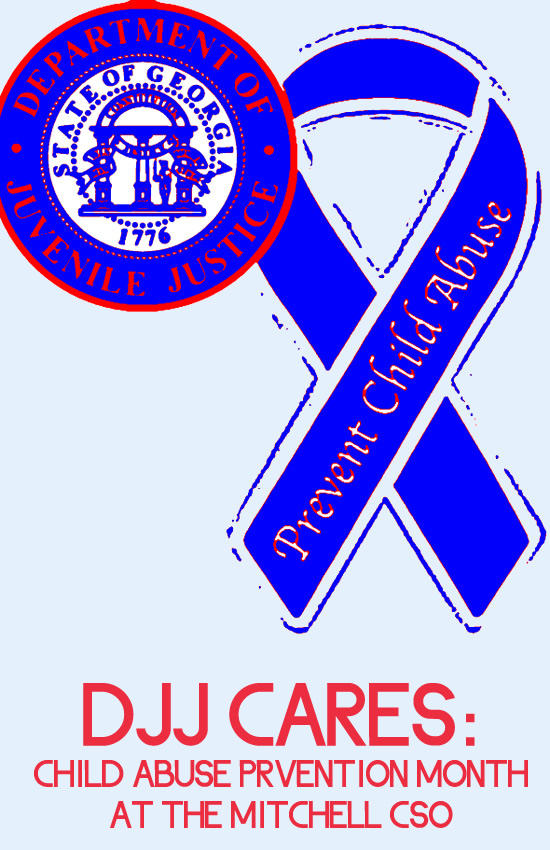 DJJ Cares Mitchell Community Services Office Supports Child Abuse Prevention Month