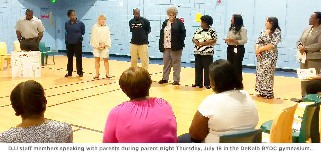 DeKalb RYDC Parent Night Encourages Family Involvement DeKalbMeetandGreet_Staff_Speak.jpg